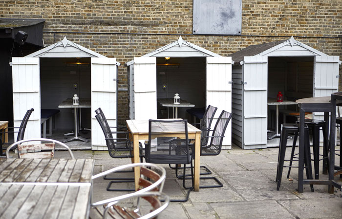 Best garden bar in Farringdon, London at The Fence