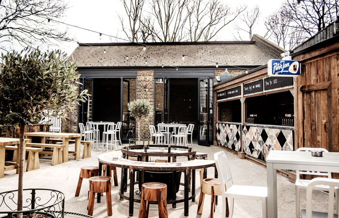 The Half Moon garden bar Herne Hill London