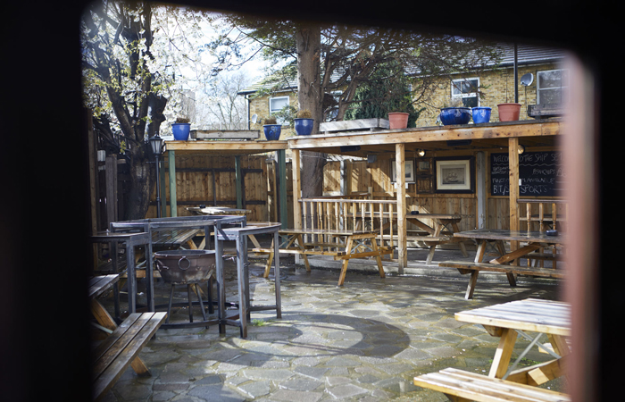 The Ship garden bar and courtyard London