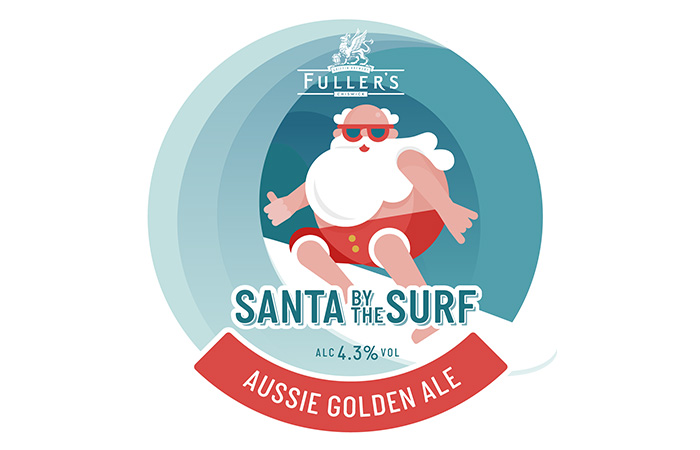 Santa by the Surf ale by Fuller's