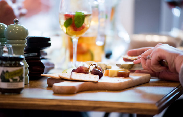 Cheeseboard from The Bishop on the Bridge pub Winchester
