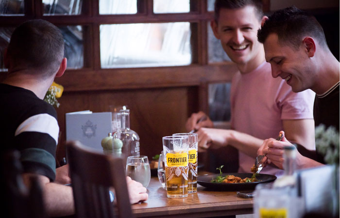 Pub food from The Bishop on the Bridge pub Winchester
