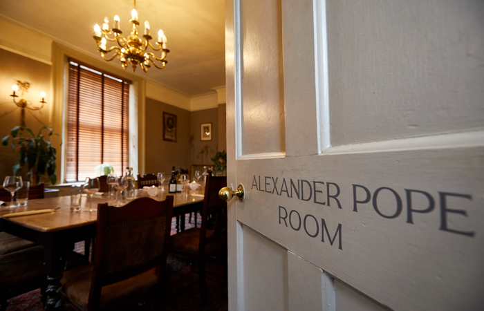 The Mawson Arms pub meeting room Alexander Pope room