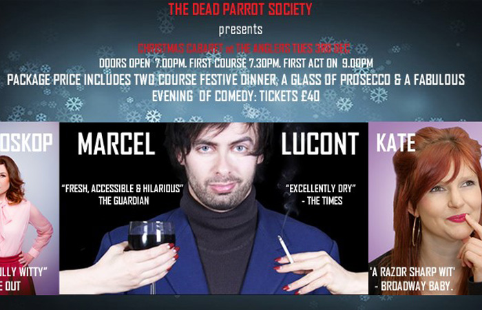 Christmas comedy at The Anglers, Teddington