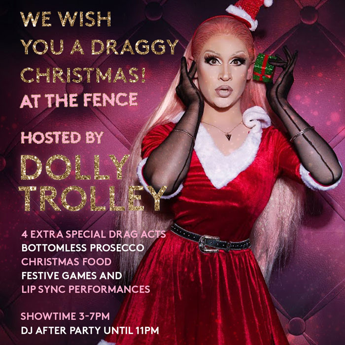 Christmas drag brunch at The Fence, Farringdon