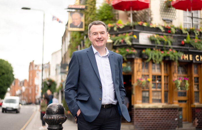 James Keogh Manager of The Churchill Arms pub London