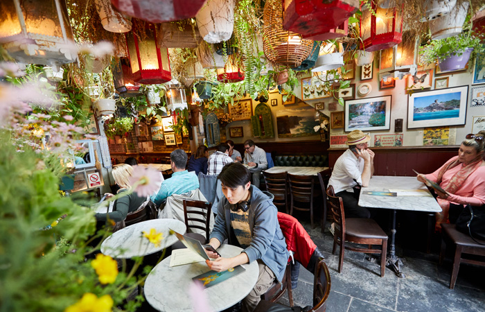 Famous Thai restaurant inside The Churchill Arms pub