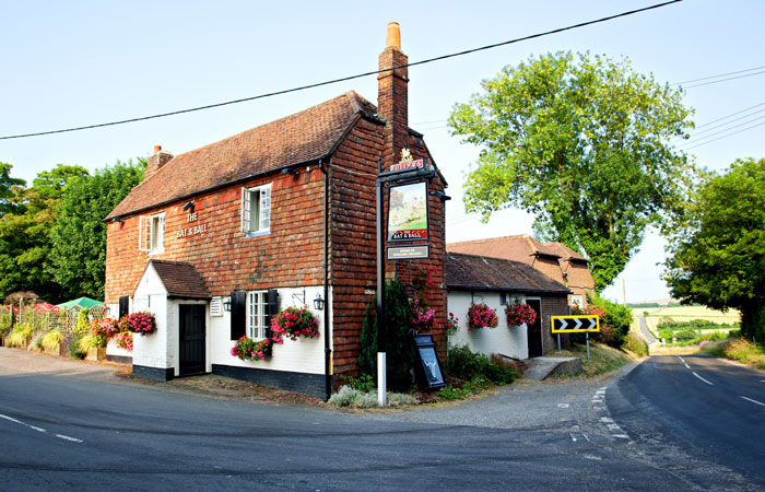 Country pubs The Bat and Ball Hampshire England