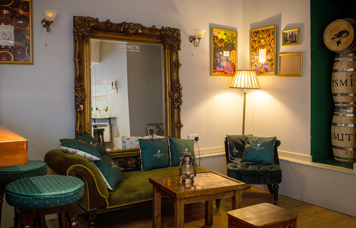 Inside the Victorian Hot Gin Bar pop-up at The Conductor in Farringdon, London
