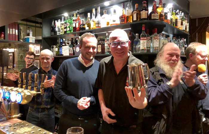 The Wych Elm Barman celebrates 35 years, pouring over a million pints