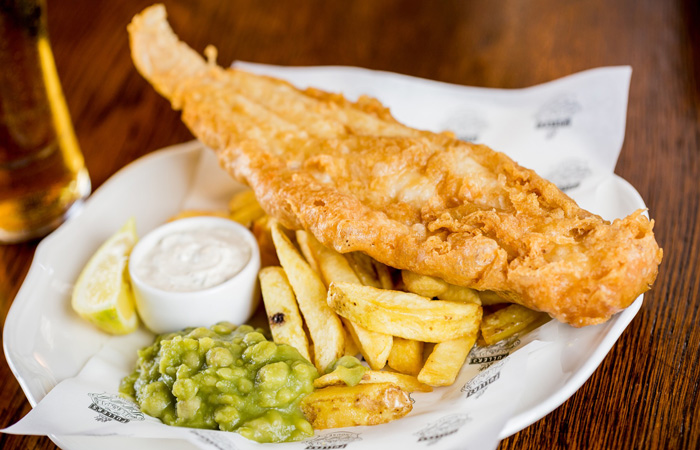 Best Fish and Chips in London at The Butcher's Hook and Cleaver