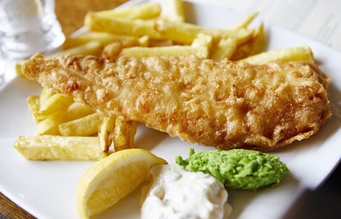 Best Fish and Chips in London from The Mawson's Arms Chiswick
