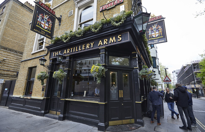 London's best Fish and chips from The Artillery Arms in London