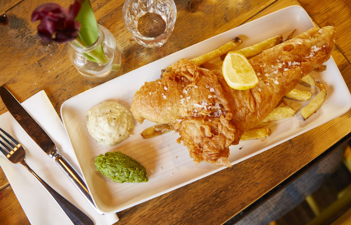 The best fish and chips in London from the Artillery Arms Old Street