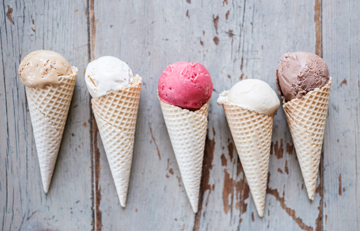 Buffalo ice cream by laverstoke park farm in Fuller's pubs. 
