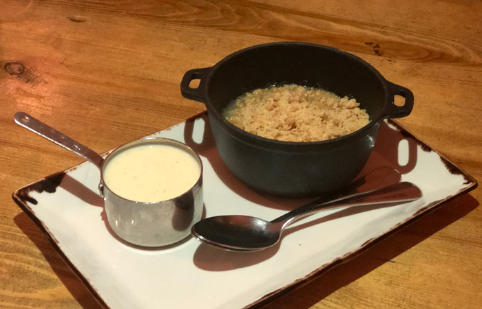 Apple crumble