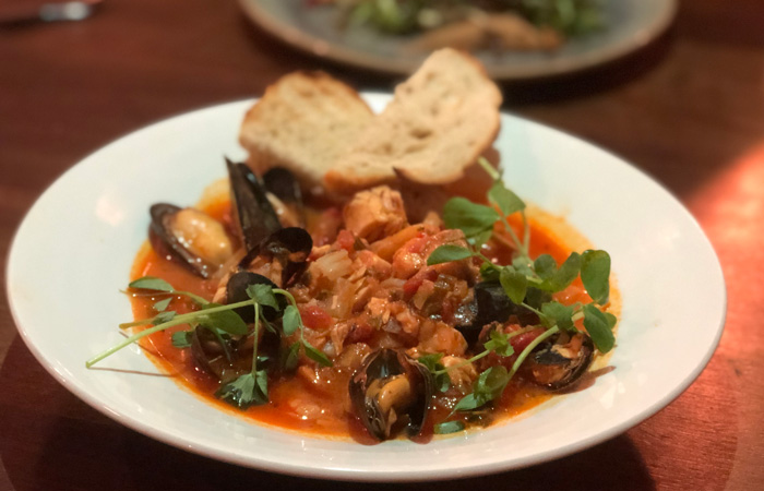 Fish stew from The Blue Boat, Hammersmith