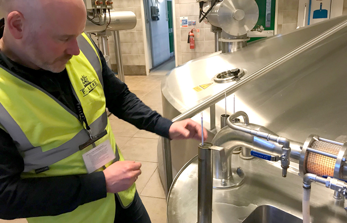 mack brewery visits griffin brewery london for fuller's and friends project