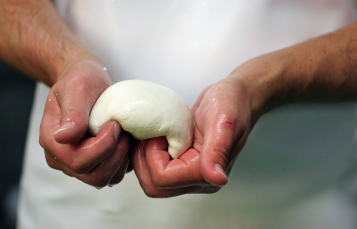 making mozzarella