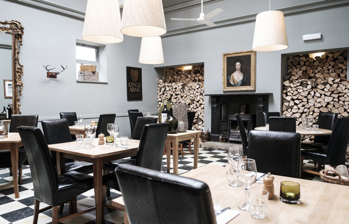 The Kings Arms oxford dining room best Valentine's Day pubs in England. 
