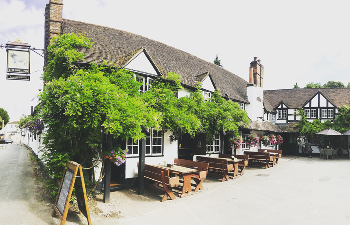 The Bull Inn exterior Sonning country hotel