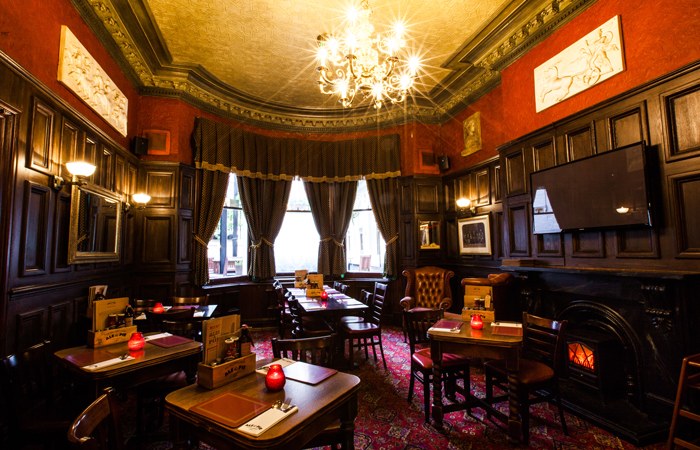 The Old Joint Stock dining room best Valentine's Day pubs in England. 