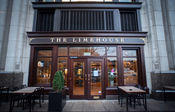 The Limehouse Bar and Restaurant Canary Wharf exterior