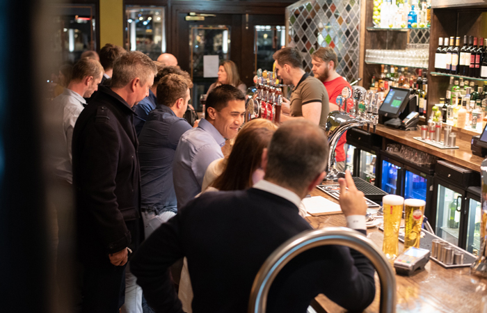The Limehouse Bar and Restaurant Canary Wharf bar area