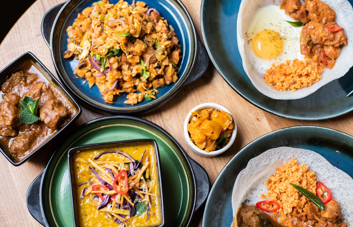 Sri Lankan restaurant at The Limehouse Bar and Restaurant Canary Wharf 