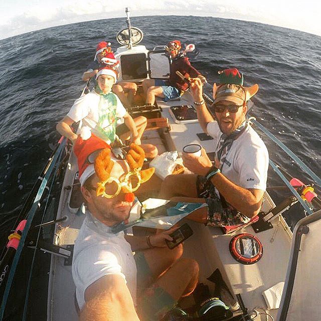 Men of Oar team spend Christmas on the Atlantic ocean