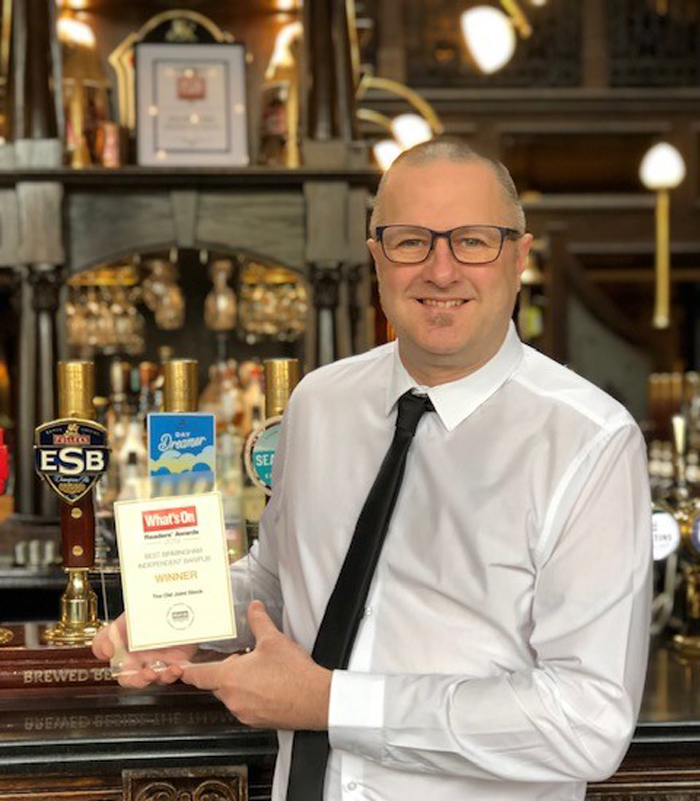The Old Joint Stock pub manager Paul Bancroft