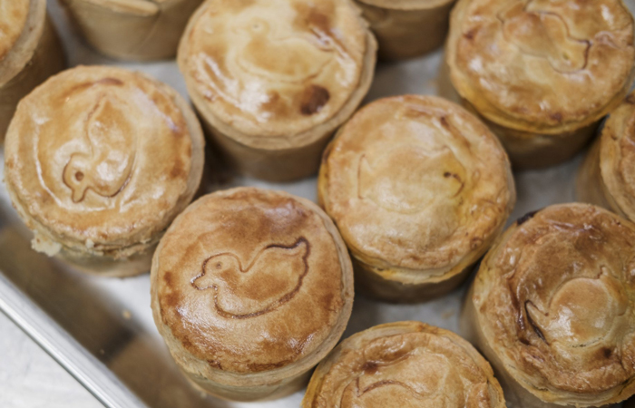 Pies from the Blackbird, London