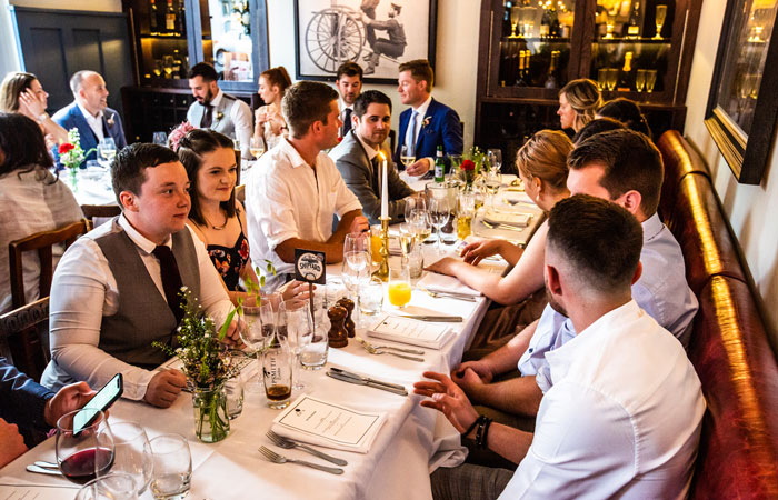 Pub wedding tips and ideas - food and drink