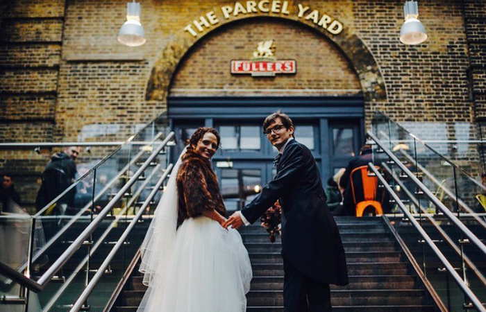 Winter weddings at The Parcel Yard, Kings Cross London