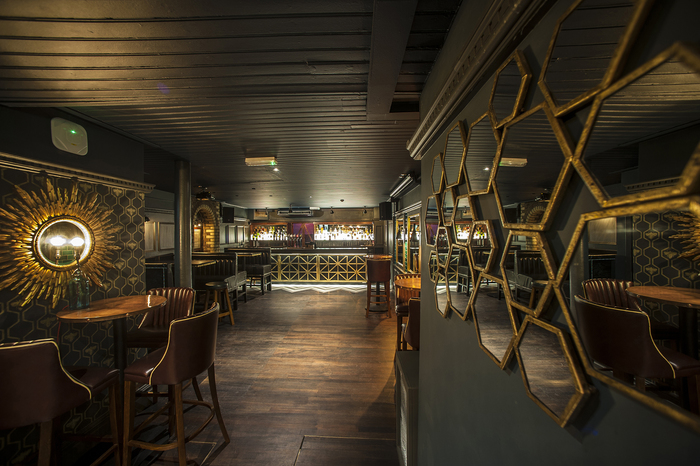 Basement bar at the Sun and 13 Cantons