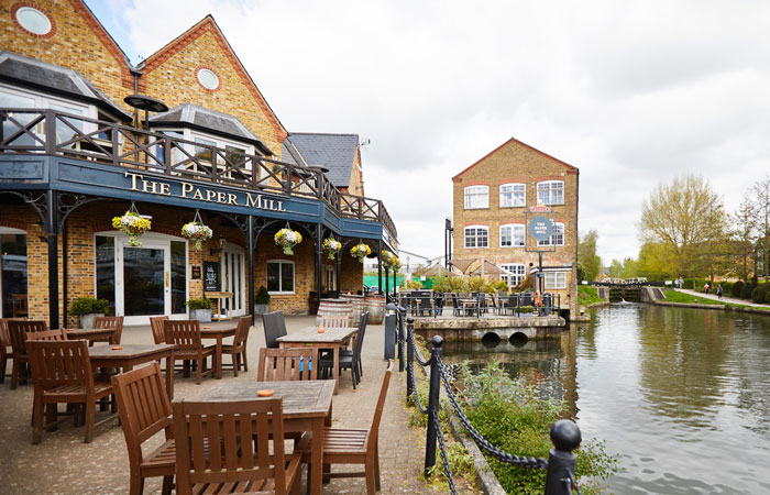 Best pubs to watch the rugby world cup, The Paper Mill, Apsley Lock