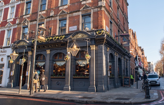 The Blackbird pub near Earl's Court Station
