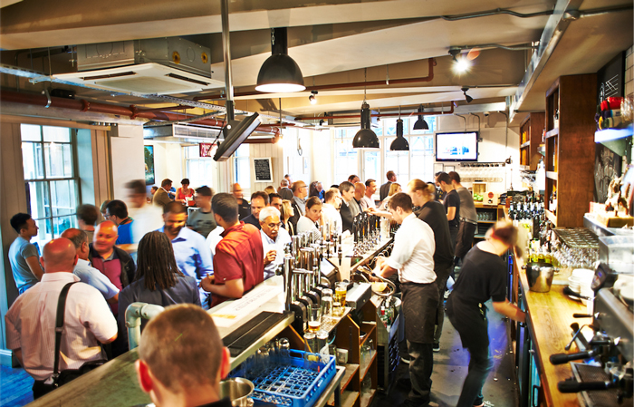 Best pub in Kings Cross Station, The Parcel Yard