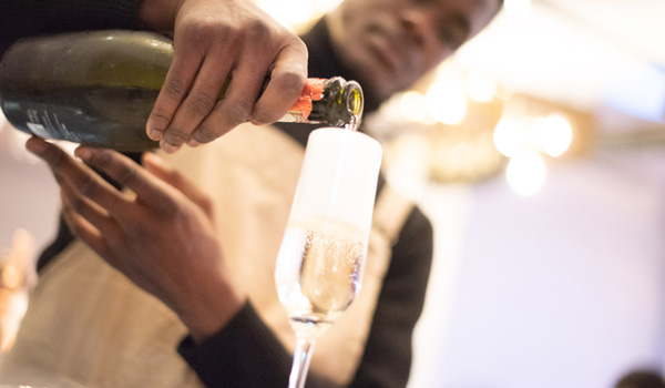 Champagne breakfasts